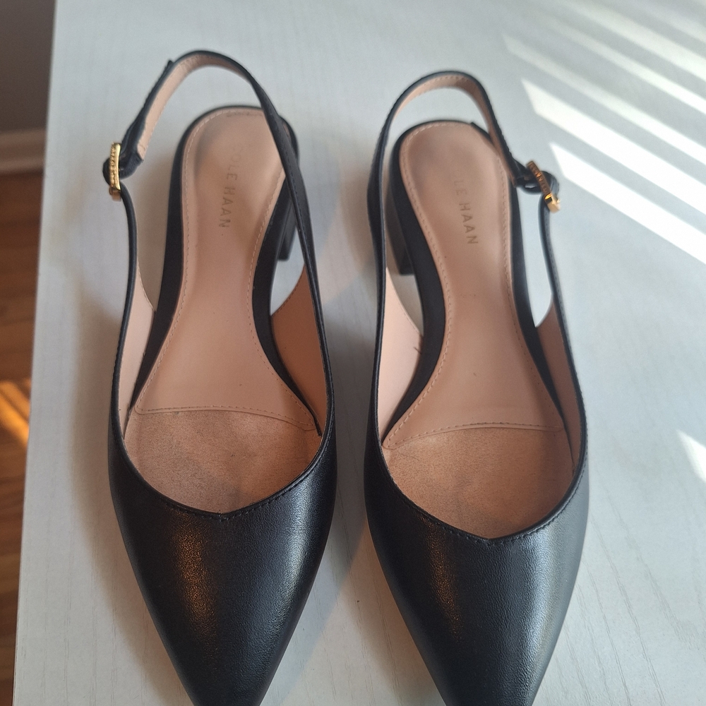 Cole Haan Black Slingback Heels